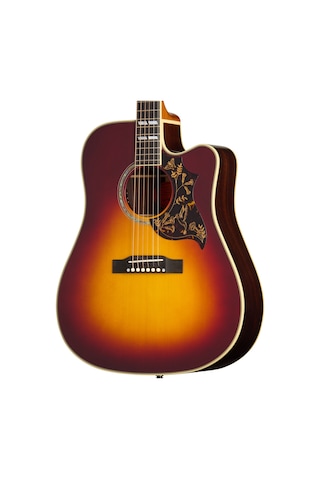 Epiphone Hummingbird Deluxe Ec Elektro Akustik Gitar Autumn Burst