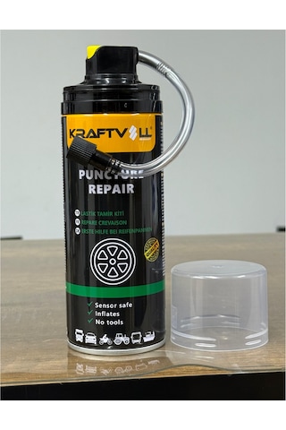 Ultra Profesyonel 400ml Lastik Tamir Kiti Ani Onarım Ve Güçlü Sızdırmazlık Performansı Xl Siyah
