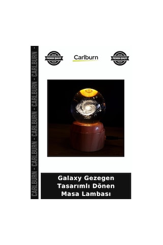 Galaxy Gezegen Tasarımlı Dönen Masa Lambası Gece Lambaları Eğlenceli Tasarım Stil Sahibi Diğer