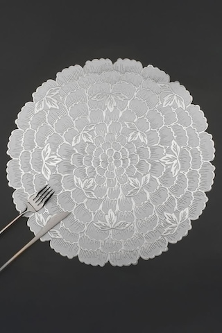 Digithome 6 Lı Amerikan Servisi Supla Yuvarlak Gümüş 38 Cm Acr-623/20