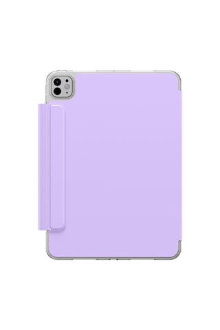 Apple Uyumlu iPad Pro 11 2024 Amazingthing Minimal Mag Katlanabilir Standlı Kalem Bölmeli Kılıf Mor Kapaklı Kılıf