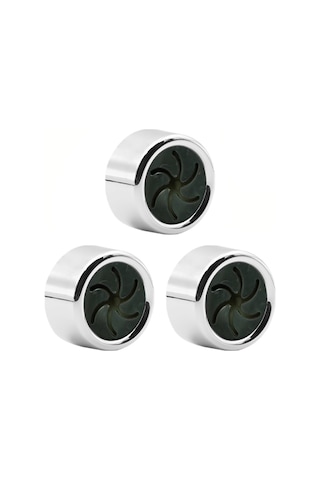 Leezsing Abs Materyal Duvar Tipi Havlu Tutucu, Silikon Pençeli Spiral Tasarım, Çift Kurulum Seçeneği 3 Adet Gümüş