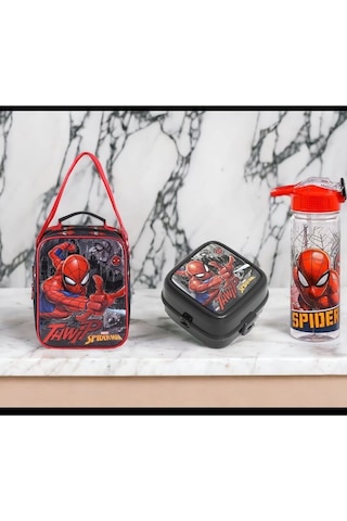 Spıderman Beslenme Çantası Salto Thwip Okul Seti 3 Parça Çok Renkli