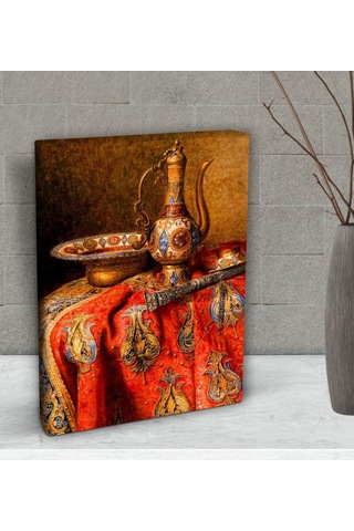 Bk Gift Osmanlı Ibrik Tasarımlı Dekoratif Mini Kanvas Tablo 15X20 (506660968)