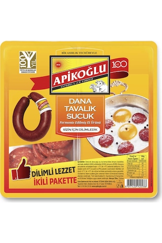 Dilimli Dana Tavalık Sucuk 200 Gr. Üçlü Paket Toplam 600 Gr.