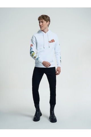 LOFT Oversize Fit Erkek Sweatshirt Lf2034200 Q1.v1 Beyaz