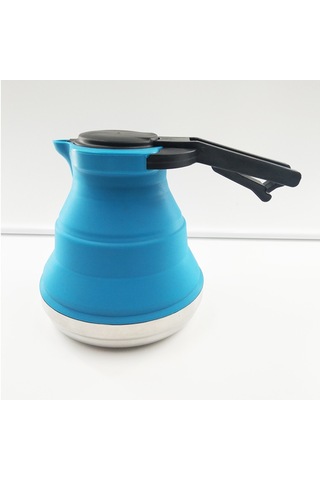 Taşınabilir Katlanabilir Kamp Su Isıtıcısı, 1.5l/ 52oz Katlanabilir Silikon Kahve Potu Açık Hava Kampı, Yürüyüş, Seyahat İçin Diğer