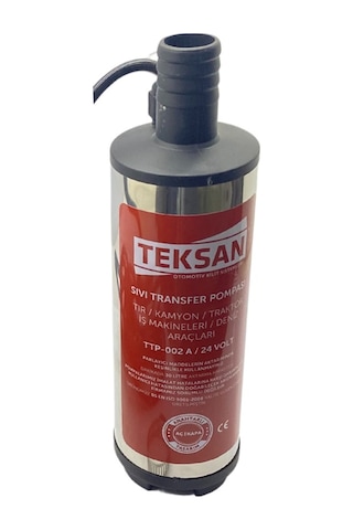 24v Yakıt Aktarma Pompası 30 Lt/dk Büyük Süzgeçli 50 Mm Maxımum 5 Mt Hortum Kullanılmalı