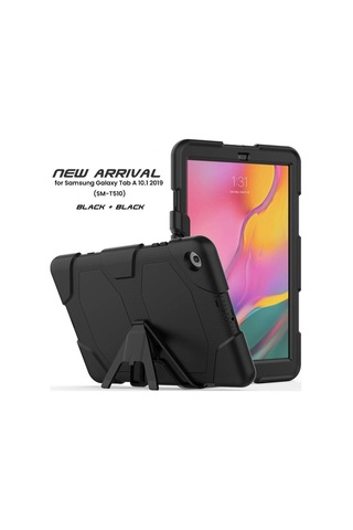 Samsung Uyumlu Galaxy T510 Tab A 10.1 Kılıf Griffin Tablet Kapak - Siyah Evimdeyokyok