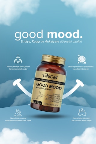 Good Mood Booster 5Htp Ve Valerian İçen Takviye Edici Gıda 60 Tablet