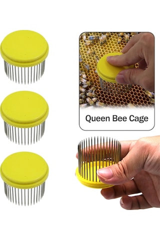 Xurunkeji Adet Arıcılık Aleti Paslanmaz Çelik İğne Kraliçe Arı Kafesi İzolasyon Kutusu Arı Kovanı Yetiştirme Örtüsü Yakalayıcı Arıcı Aleti