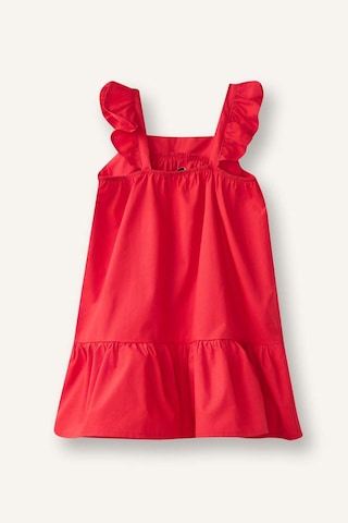 Defacto Kolsuz Poplin Kırmızı Elbise Kız Bebek I0491a526hsrd286 Kırmızı-rd286