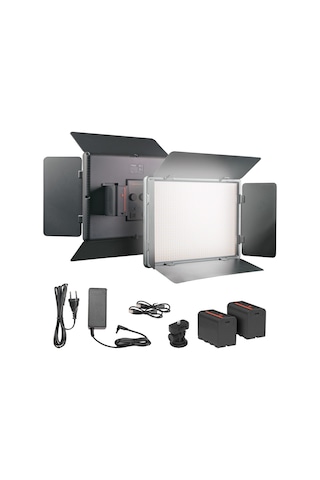 Herigo Hr-led1120 11" 50w Led Panel Işık Led 2700k-6500k Crı 96+ Barndoor Dolgu Işığı