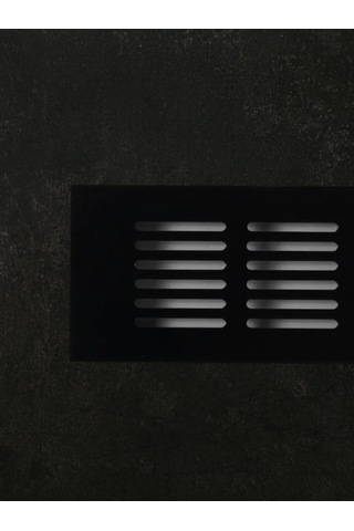 Aksmebel 480x60 Mm Metal, 2 Adet, Düz Siyah Havalandırma Izgarası 271397009