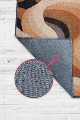 Homshtag Toprak Tonları, Soyut Salon Halısı,renk Geçişli Oturma Odası Halısı Çok Renkli