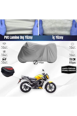 Tvs Raider 125 Motosiklet Brandası Çanta Topcase Uyumlu Motor Brandası