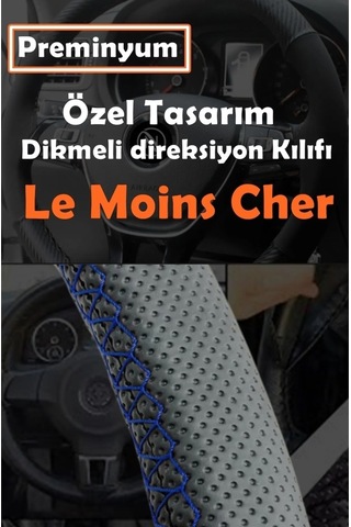 Fiat Egea Oto Direksiyon Kılıfı Mavi Dikiş Estetik Görünüm