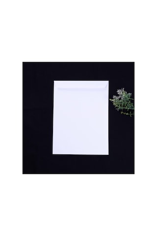 Bimotif Beyaz Zarf, 17x25 Cm 10 Adet