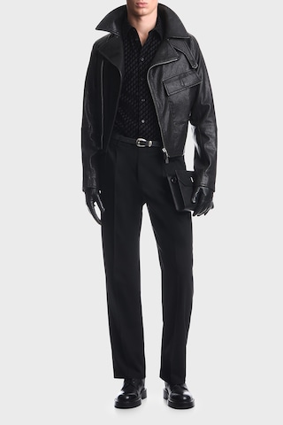 Emporio Armani Kadife Logolu Pamuklu Uzun Kollu Gömlek Erkek Gömlek Em006705 Af27982 Pc005 Siyah SİYAH