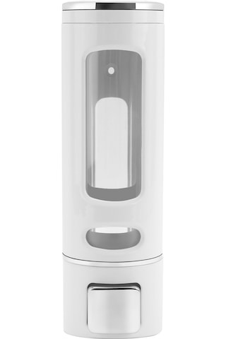 Xurunkeji 400 Ml Duvara Monte Sabunluk, Banyo Mutfak İçin Manuel El Şampuanı Duş Jeli Dağıtıcı Losyon Kabı Beyaz