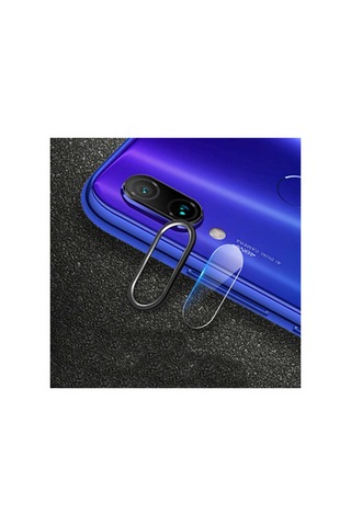 Xiaom Redmi Note 7 Kamera Koruma Metal Lens+ Kırılmaz Cam Set- 5775 - Hs08377200-3718 Siyah Siyah