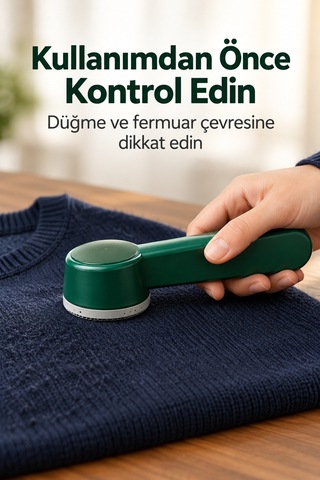 Şarjlı Tüy Temizleme Makinesi 800 Mah Bataryalı Belirtilmemiş
