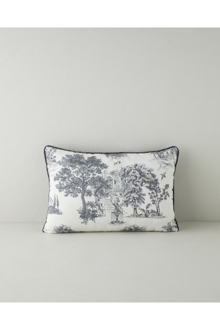 English Home Morava Dolgulu Kırlent 35x50 Cm Siyah - Beyaz
