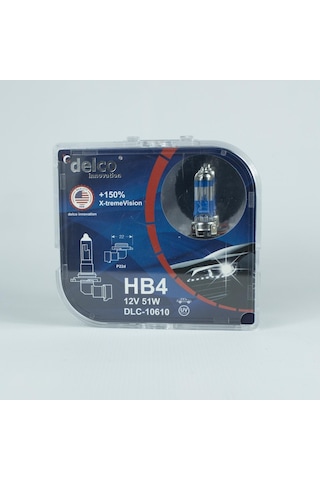 Delco U.s.a Hb4 9006 +%150 X-treme Vision Fazla Işık Ampul
