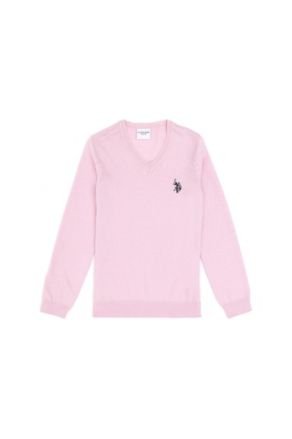 U.s. Polo Assn. Kız Çocuk Pembe Kazak /triko 50294198-vr041 Pembe