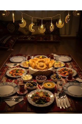 Minare Ramazan Led Işık Çok Renkli