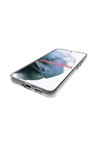 Samsung Galaxy Uyumlu S22 Plus Kılıf Şeffaf Silikon Hibrit Case Kapak Renksiz