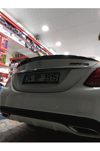 C180 W205 Kasa Piano Black Boyalı Abs Plastik Spoiler