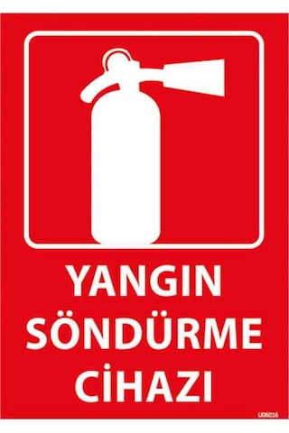6 Kg Köpüklü Yangın Tüpü Tse Ce Belgeli Ruhsata Uygun 4 Yıl Levha-askı