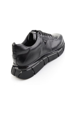 Bambi Siyah Hakiki Deri Erkek Sneaker E01736060141
