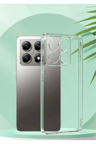 Noktaks - Xiaomi Uyumlu Xiaomi Mi 14t Pro - Kılıf Şeffaf Soft Slim Fitt Süper Silikon Kapak T35583 Şeffaf