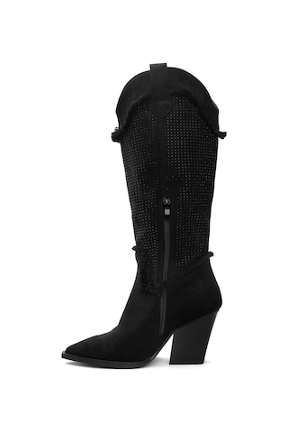 Pierre Cardin Pcı-11164 Kadın Topuklu Çizme Siyah-siyah Siyah