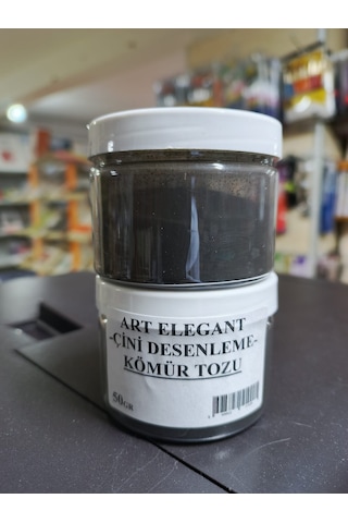 Artelegant Kömür Tozu Asitsiz Çini Uygulamaları İçin Uygundur 50 Gr -Tek adet