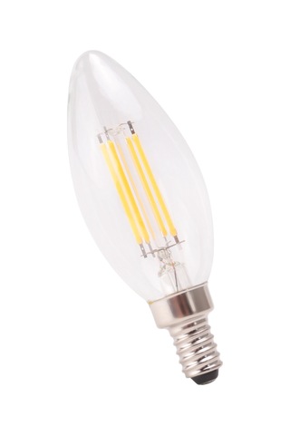 E12 4w Edison Mum Alev Filament Led Ampul Lamba 10 3,5 Cm