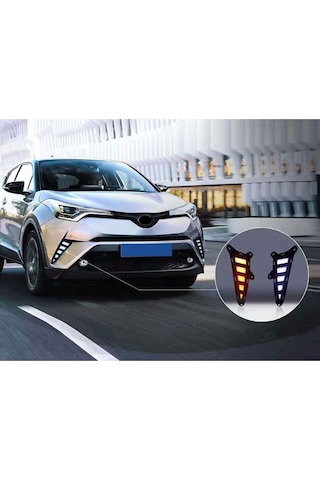 Toyota Uyumlu Chr Sis Lambası Çerçeveli Ledli 2016-2019