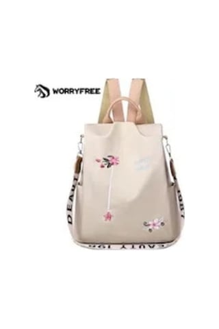 Urbannest Kadınlar İçin Anti Theft Oxford Sırt Çantaları Çin Tarzı Nakış Sı, Kadınlar İçin Anti Theft Oxford Sırt Çantaları Çin Tarzı Nakış Desenli Sı Açık Bej