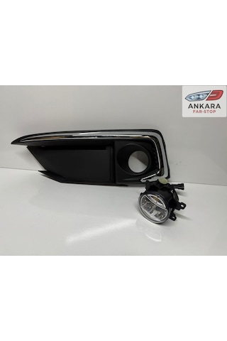 Honda Civic Fc5 2019-2021 Makyajlı Kasa Sis Lamba Ve Kapak Takımı Ön Sol Krom Tip Kapak + Ledli Sol Ön Sis