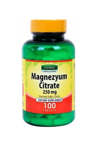 Vitapol Magnezyum Sitrat B6 3X100 Tablet