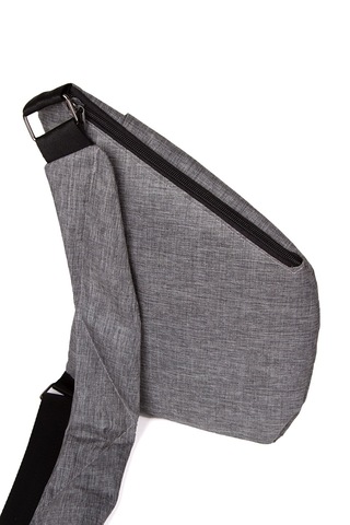 Newish Polo Heybe Postacı Çantası - Body Bag Gri