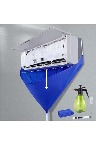 Suntek Klima Temizleme Kapak Seti Fırçası Su-şişesi-ile