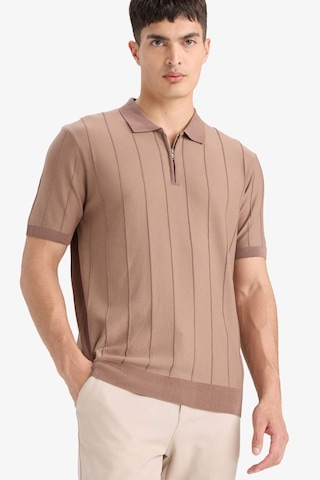 DeFacto Standart Fit Polo Yaka Yarım Fermuarlı Triko Kısa Kollu Tişört F1945AX25SMBN320