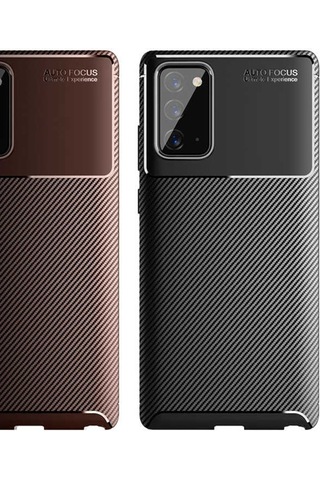 Samsung Uyumlu Galaxy Note 20 Kilif Karbon Silikon Case 406653194