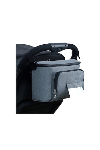 Jialan Mumya Çanta Su Geçirmez Bebek Bezi Çantası Büyük Gri