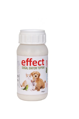 Effect Kedi Köpek İçin Bit Pire Kene Önleyen Saf Doğall Diatom Toprak 100 G