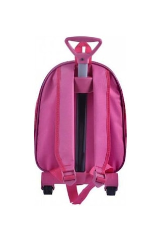 Çekçekli Elsa Kabartmalı Anasınıfı Çantası - Pembe Kreş Çantası + N11.34678