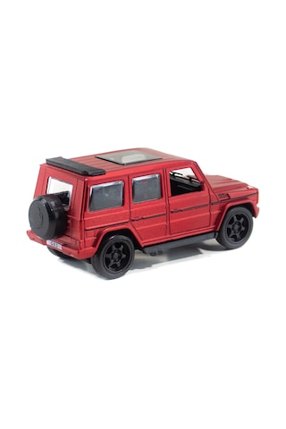 Metal Mercedes G63 Çek Bırak Model Araba Kırmızı Işıklı 12 Cm